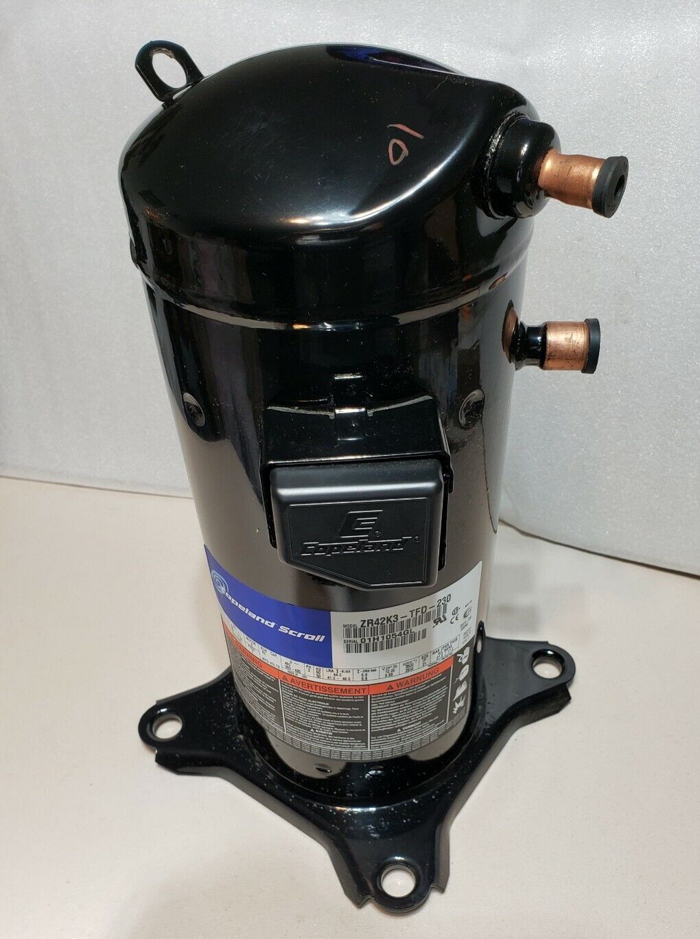 ZR42K3-TFD compressor 380-420/50/1 460/60 3.5 TON R22 COPELAND